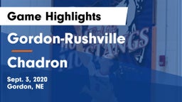 Gordon-Rushville  vs Chadron  Game Highlights - Sept. 3, 2020
