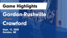 Gordon-Rushville  vs Crawford  Game Highlights - Sept. 12, 2020