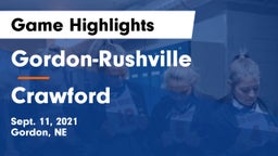 Gordon-Rushville  vs Crawford Game Highlights - Sept. 11, 2021