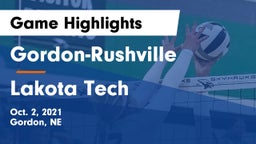 Gordon-Rushville  vs Lakota Tech Game Highlights - Oct. 2, 2021