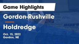 Gordon-Rushville  vs Holdredge Game Highlights - Oct. 15, 2022