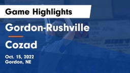 Gordon-Rushville  vs Cozad Game Highlights - Oct. 15, 2022