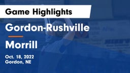 Gordon-Rushville  vs Morrill  Game Highlights - Oct. 18, 2022