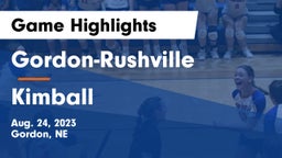 Gordon-Rushville  vs Kimball  Game Highlights - Aug. 24, 2023