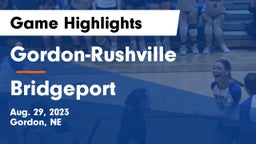 Gordon-Rushville  vs Bridgeport  Game Highlights - Aug. 29, 2023