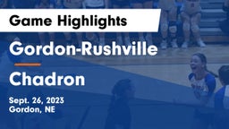 Gordon-Rushville  vs Chadron  Game Highlights - Sept. 26, 2023