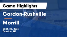 Gordon-Rushville  vs Morrill  Game Highlights - Sept. 28, 2023