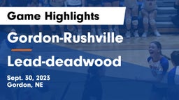 Gordon-Rushville  vs Lead-deadwood Game Highlights - Sept. 30, 2023