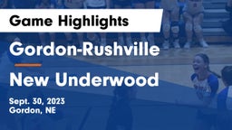 Gordon-Rushville  vs New Underwood Game Highlights - Sept. 30, 2023