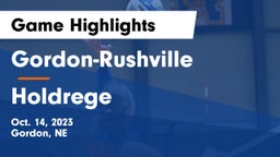 Gordon-Rushville  vs Holdrege Game Highlights - Oct. 14, 2023