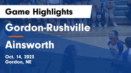 Gordon-Rushville  vs Ainsworth Game Highlights - Oct. 14, 2023
