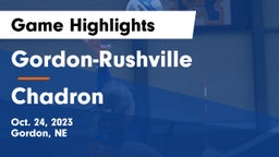 Gordon-Rushville  vs Chadron  Game Highlights - Oct. 24, 2023