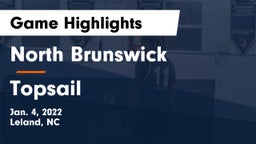 North Brunswick  vs Topsail  Game Highlights - Jan. 4, 2022