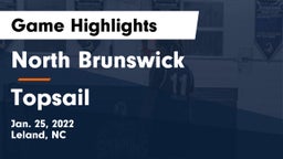 North Brunswick  vs Topsail  Game Highlights - Jan. 25, 2022