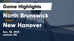 North Brunswick  vs New Hanover Game Highlights - Jan. 20, 2023