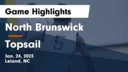 North Brunswick  vs Topsail Game Highlights - Jan. 24, 2023