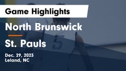 North Brunswick  vs St. Pauls  Game Highlights - Dec. 29, 2023