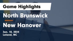 North Brunswick  vs New Hanover  Game Highlights - Jan. 10, 2024