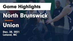 North Brunswick  vs Union  Game Highlights - Dec. 28, 2021