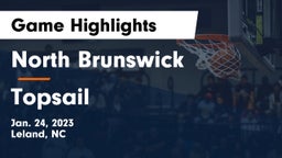 North Brunswick  vs Topsail  Game Highlights - Jan. 24, 2023