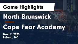 North Brunswick  vs Cape Fear Academy Game Highlights - Nov. 7, 2023