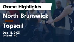 North Brunswick  vs Topsail  Game Highlights - Dec. 15, 2023