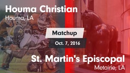 Matchup: Houma Christian vs. St. Martin's Episcopal  2016