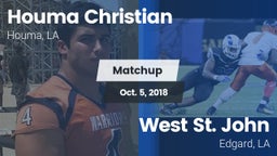 Matchup: Houma Christian vs. West St. John  2018