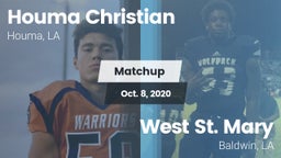 Matchup: Houma Christian vs. West St. Mary  2020