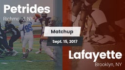 Matchup: Petrides vs. Lafayette  2017