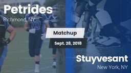 Matchup: Petrides vs. Stuyvesant  2018