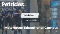 Matchup: Petrides vs. Mott Haven Educational Campus 2018