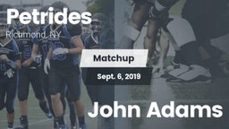 Matchup: Petrides vs. John Adams 2019