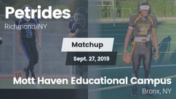 Matchup: Petrides vs. Mott Haven Educational Campus 2019