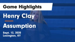 Henry Clay  vs Assumption  Game Highlights - Sept. 12, 2020