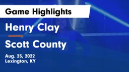 Henry Clay  vs Scott County  Game Highlights - Aug. 25, 2022