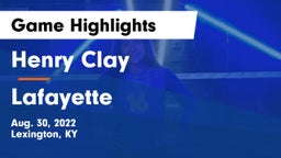 Henry Clay  vs Lafayette  Game Highlights - Aug. 30, 2022