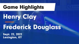 Henry Clay  vs Frederick Douglass Game Highlights - Sept. 22, 2022