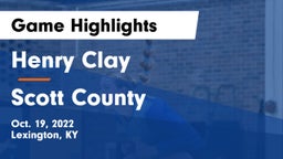 Henry Clay  vs Scott County  Game Highlights - Oct. 19, 2022