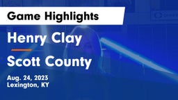Henry Clay  vs Scott County  Game Highlights - Aug. 24, 2023