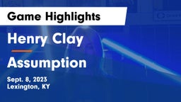Henry Clay  vs Assumption  Game Highlights - Sept. 8, 2023