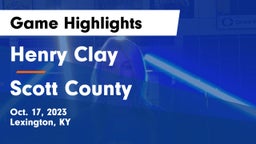 Henry Clay  vs Scott County  Game Highlights - Oct. 17, 2023