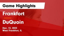 Frankfort  vs DuQuoin  Game Highlights - Dec. 12, 2023