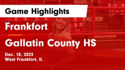 Frankfort  vs Gallatin County HS Game Highlights - Dec. 18, 2023