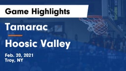 Tamarac  vs Hoosic Valley  Game Highlights - Feb. 20, 2021