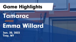 Tamarac  vs Emma Willard Game Highlights - Jan. 20, 2022
