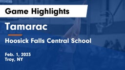 Tamarac  vs Hoosick Falls Central School Game Highlights - Feb. 1, 2023