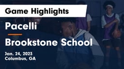 Pacelli  vs Brookstone School Game Highlights - Jan. 24, 2023