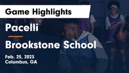 Pacelli  vs Brookstone School Game Highlights - Feb. 25, 2023