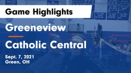 Greeneview  vs Catholic Central  Game Highlights - Sept. 7, 2021